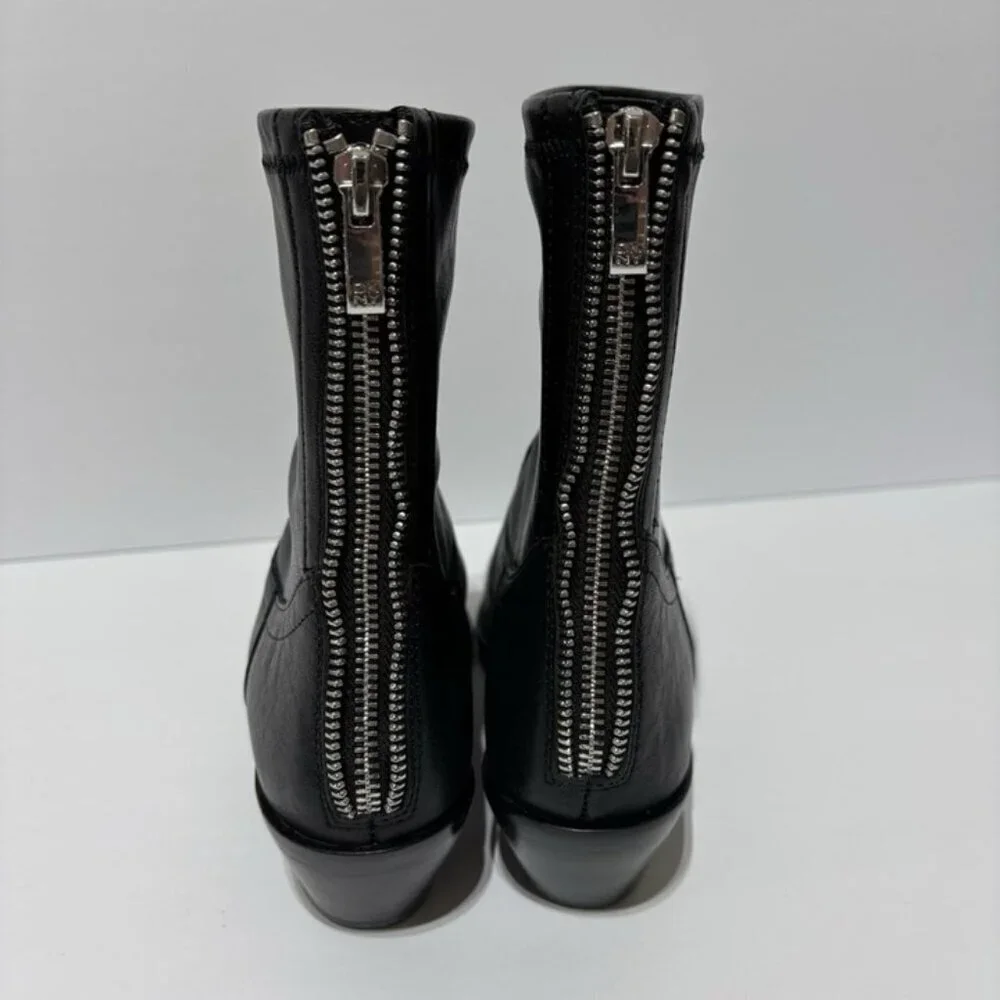 DKNY Women’s Raelani-Zip Up Boots Black, Size 5 M
